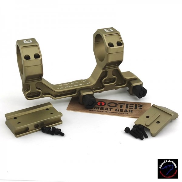 AIRSOFT ARTISAN BO Style 30mm Modular Mount for Milspec 1913 Rail System With T1/T2 Adapter (DDC)