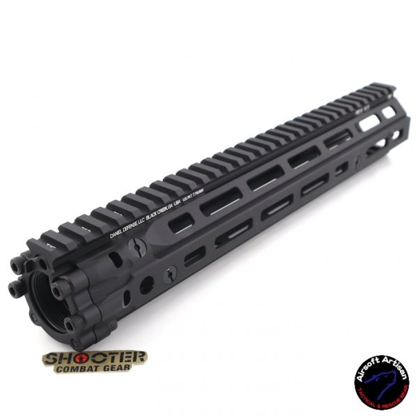 AIRSOFT ARTISAN MK18 12.5" MLOK RAIL FOR M4/M16 SERIES AEG / GBB / PTW (BK)