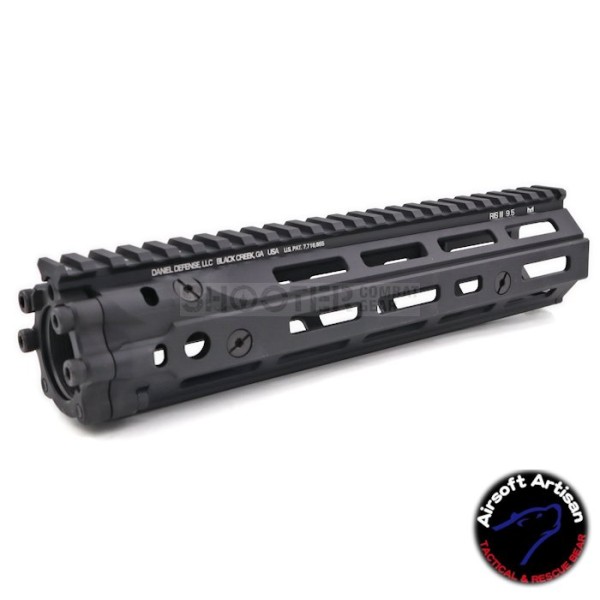 AIRSOFT ARTISAN MK18 9.5" MLOK RAIL FOR M4/M16 SERIES AEG / GBB / PTW (BK)