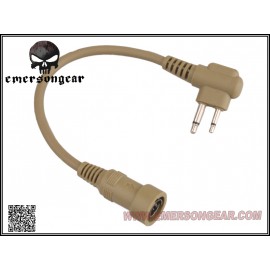 Emerson PTT Wire (Tan-Motorola 2 Pin)