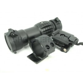 EOT 4X Magnifier Scope w/ push button FTS mount