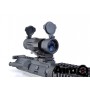 AIM-O ET Style 4X FXD Magnifier with Adjustable QD Mount  (BK)