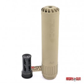 ANGRY GUN TORNADO DUMMY SILENCER - HK417/M110A1 SDMR Version - FDE