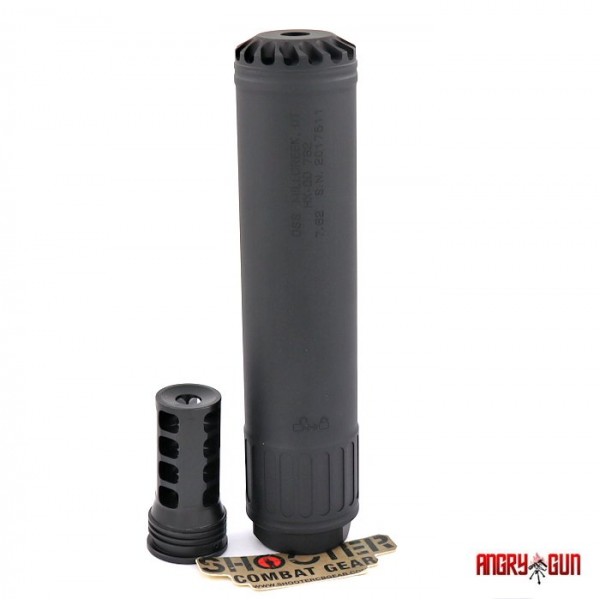 ANGRY GUN TORNADO DUMMY SILENCER - AR15/M4/416 Version - BLK