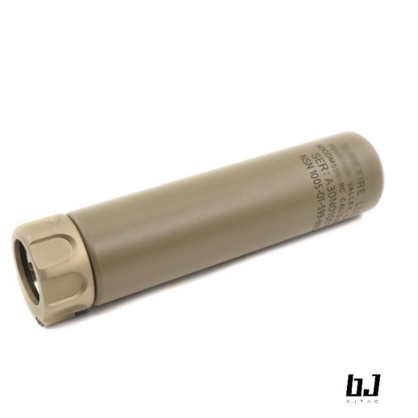 BJTAC SOCOM RC1 stainless steel Dummy Silencer (Dark Earth)