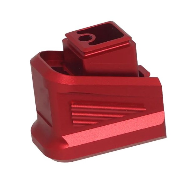 5KU CNC Aluminum Magazine Extension Pad for Marui G-Series GBB (Red)