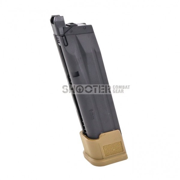 SIG SAUER 25 Rds GREEN GAS MAGAZINE For M17 P320 AIRSOFT GBB Tan (BY SIG AIR & VFC)