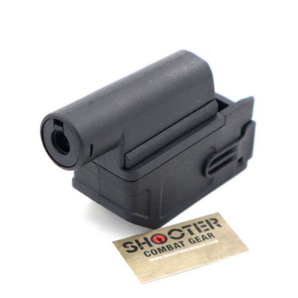 BATTLEAXE M4 AEG Magazine Adapter for CYMA / TM / Golden Eagle M870 Shotgun (Black)