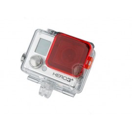TMC GoPro HD Hero 3Plus PC Under Sea Filter Cover ( Red )