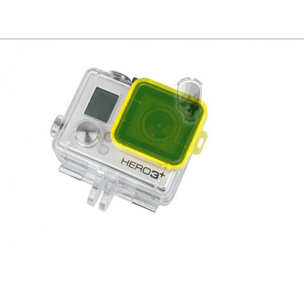 TMC GoPro HD Hero 3Plus PC Under Sea Filter Cover ( Yellow)