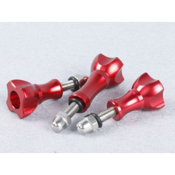 TMC CNC Thumb Knob Stainless Bolt Nut Set Model S (Red)