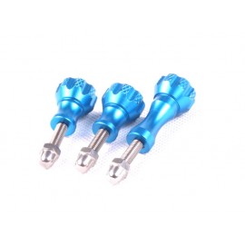 TMC Aluminum Thumb Knob with Stainless Bolt Nut Screw Set ( Blue )