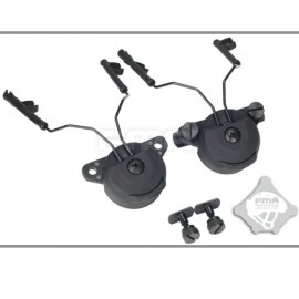 FMA EX Headset and Helmet Rail Adapter Set GEN1 For  Comtac I/II headphones ( BK )