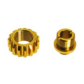 COWCOW A02 Silencer Adapter +11 to -14mm - Gold