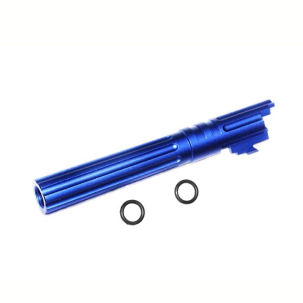 5KU 5.1 Inch Aluminum Threaded Outer Barrel for Marui Hi-Capa 5.1 GBBP (GB-547 Blue)