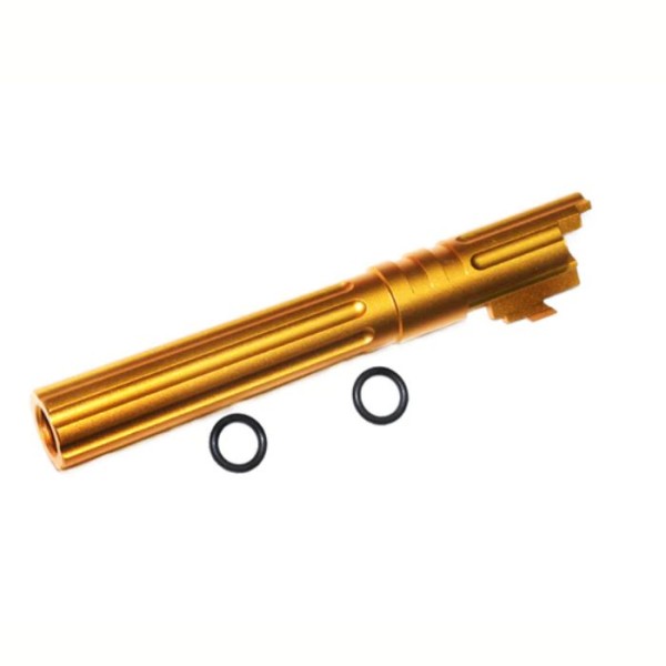 5KU 5.1 Inch Aluminum Threaded Outer Barrel for Marui Hi-Capa 5.1 GBBP (GB-547 Gold)