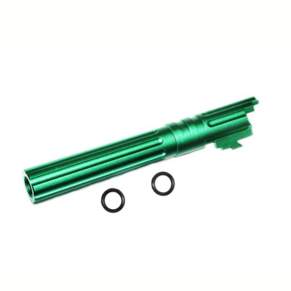 5KU 5.1 Inch Aluminum Threaded Outer Barrel for Marui Hi-Capa 5.1 GBBP (GB-547 Green)