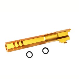 5KU 5.1 Inch Aluminum Threaded Outer Barrel for Marui Hi-Capa 5.1 GBBP (GB-548 Gold)