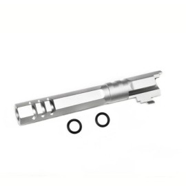 5KU 5.1 Inch Aluminum Threaded Outer Barrel for Marui Hi-Capa 5.1 GBBP (GB-548 Silver)