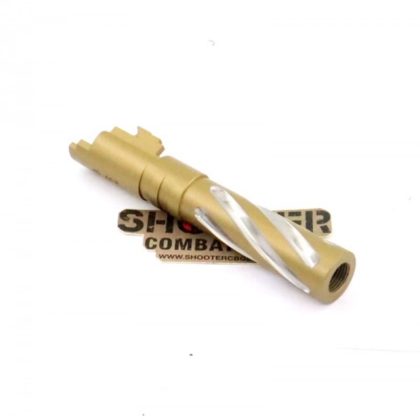 5KU Tornado 4.3 Inch Stainless Outer Barrel For TM Hi-Capa (Gold) (M11 CW)