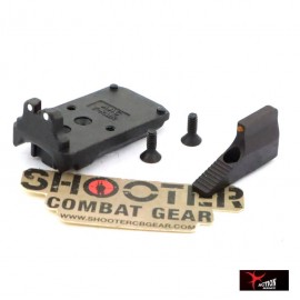 Action Army Steel RMR Adapter & Front Sight Set For AAP-01