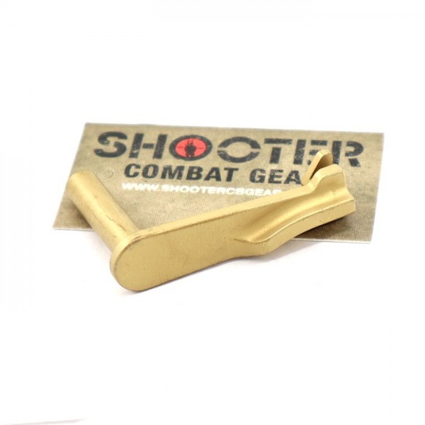 5KU Stainless Steel Slide Stop Type 6 - for Marui Hi-Capa GBB Airsoft ( GB-512-Gold ) 