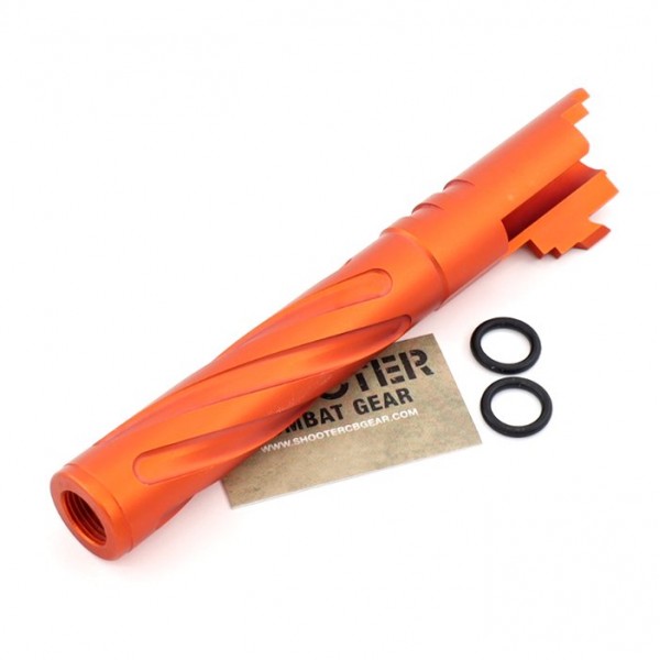 5KU Tornado 5 Inch Aluminum Outer Barrel For TM Hi-Capa (Orange) (M11 CW)