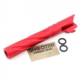 5KU Tornado 5 Inch Aluminum Outer Barrel For TM Hi-Capa (Red) (M11 CW)