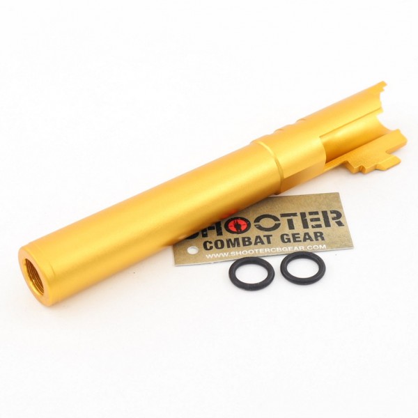 5KU 5 Inch Aluminum Outer Barrel For TM Hi-Capa (Gold) (M11 CW)