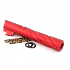 5KU Tornado Aluminum Outer Barrel For TM Hi-Capa 4.3 (Red) (M11 CW)