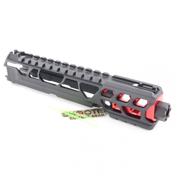 CTM FUKU-2 CNC CUTOUT UPPER SET Short Type For AAP01 GBB Pistol Series ( Black /Red)