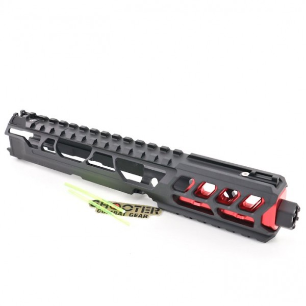 CTM FUKU-2 CNC CUTOUT UPPER SET LONG Type For AAP01 GBB Pistol Series ( Black /Red)