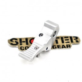 CTM TAC FUKU-2 CNC Aluminum Adjustable Trigger For AAP-01/C /WE Glock GBB (Silver)