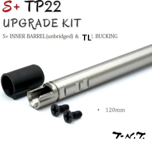 TNT APS-X S+ Inner Barrel + TL bucking set For TP22 GBBp  (120mmS+)