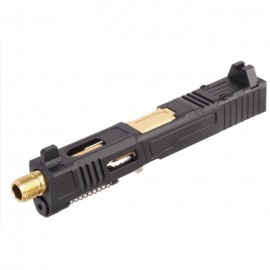 VFC Fowler Industries MKII Glock 19 Gen4 GBB Airsoft Complete Upper Slide Set - Aluminum