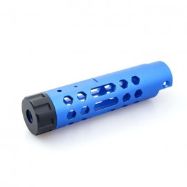 5KU CNC Aluminum Outer Barrelt For AAP01 GBB Pistol - Typle A (Blue )