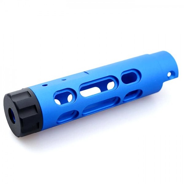 5KU CNC Aluminum Outer Barrelt For AAP01 GBB Pistol - Typle B (Blue )