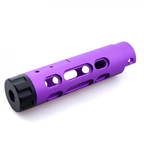 5KU CNC Aluminum Outer Barrelt For AAP01 GBB Pistol - Typle B (Purple )