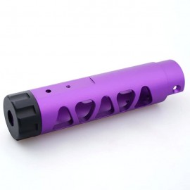 5KU CNC Aluminum Outer Barrelt For AAP01 GBB Pistol - Typle D (Purple )