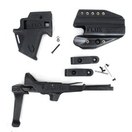 SCG F Style Brace w/ holster set For Glock GBB Series (BK)