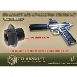 TTI Airsoft CNC Up-Receiver Connector For WE Galaxy Premium GBB Airsoft