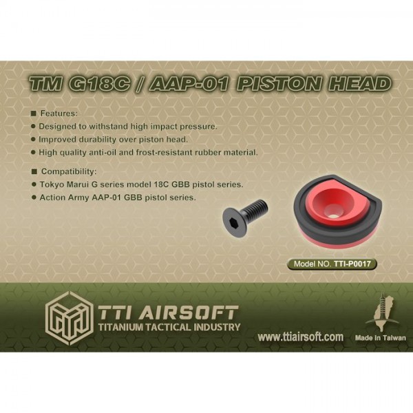 TTI Airsoft Piston Head For AAP-01 / Marui G18C GBB