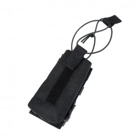 The Black Ships Radio or Bottle Pouch Hook Back ( Black )