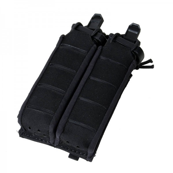 TMC 9MM STACKABLE DOU PISTOL MAG POUCH ( Black )