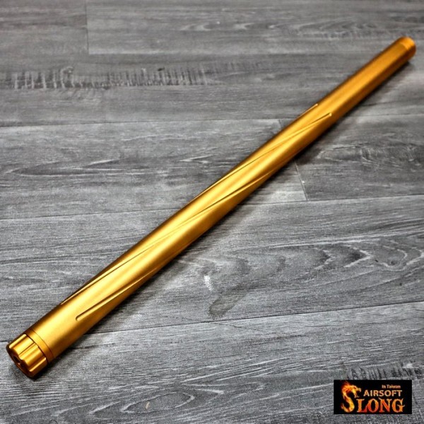 SLONG aluminum outer barrel for Marui VSR-10 For 430mm inner barrel (Gold)