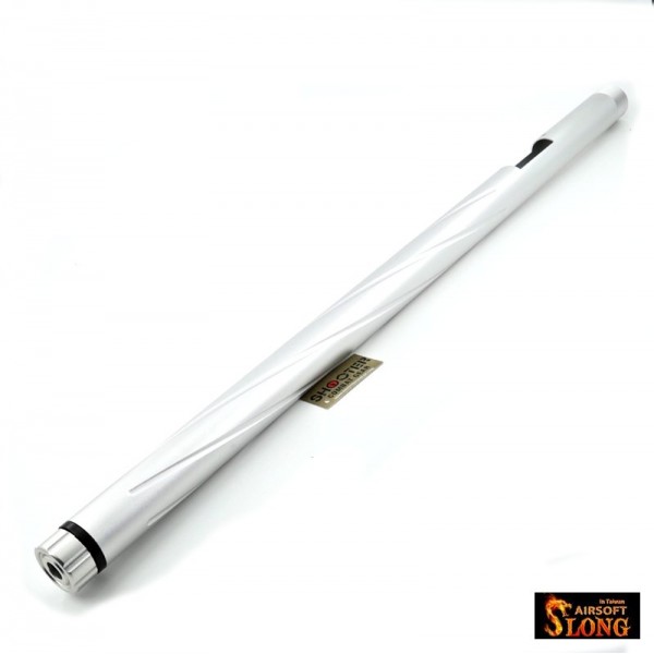 SLONG aluminum outer barrel for Marui VSR-10 For 430mm inner barrel (Silver)