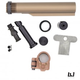 BJTAC LT Style Stainless Steel Folding stock adapter set for MWS M4 (DDC)