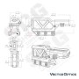 Vector Optics Maverick Red Dot Sight & Magnifier One Piece Picatinny Mount