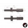 Victoptics S6 Burnt Brown 1-6x24 Rifle Scope 