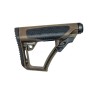 EMG ETA Retractable Battery Storage Stock for M4 AEG Airsoft (Brown)